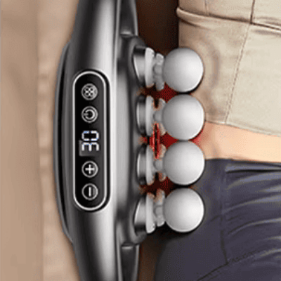 Appareil massage - High - FrequencyBodyMassage™ - Gris 8 têtes - Liftemagic