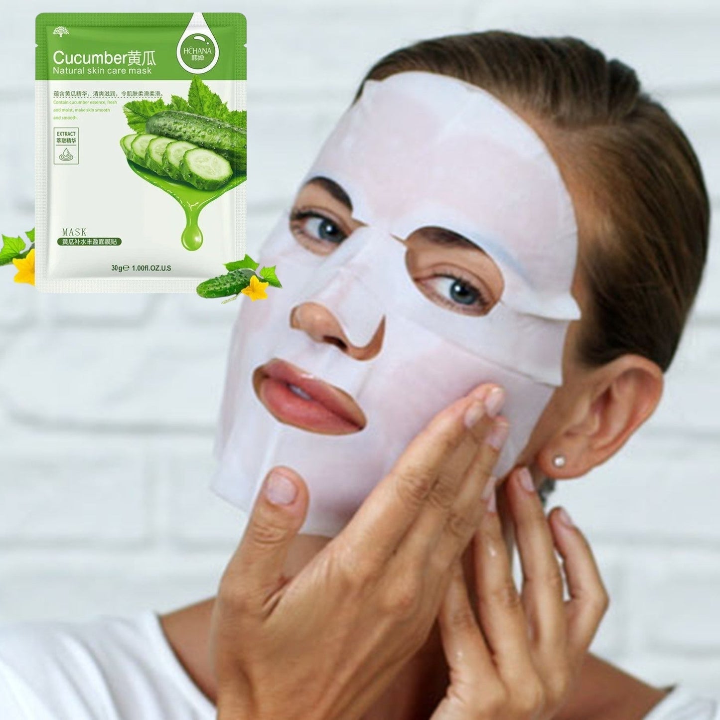 Masque Facial - GlowSkinSheet™ - Concombre - Liftemagic