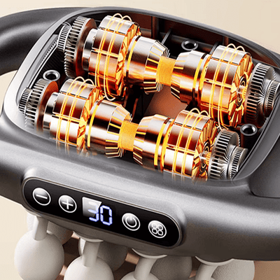 Appareil massage - High - FrequencyBodyMassage™ - Blanc 8 têtes - Liftemagic